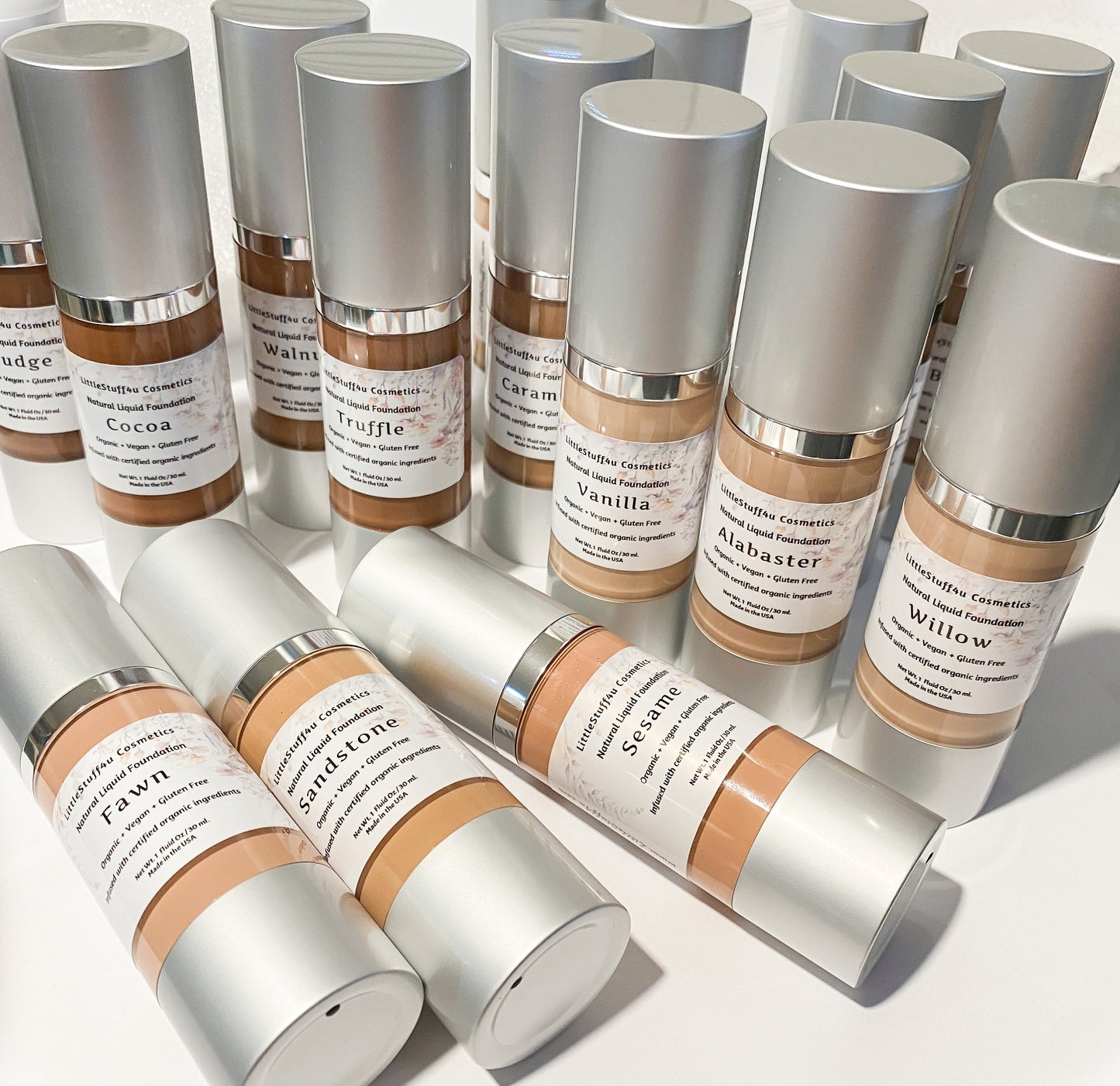 Organic Liquid Foundation | Airless Bottles 1 oz